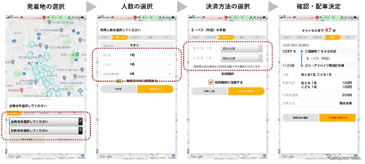 乗合型オンデマンド公共交通サービス「E-バス」