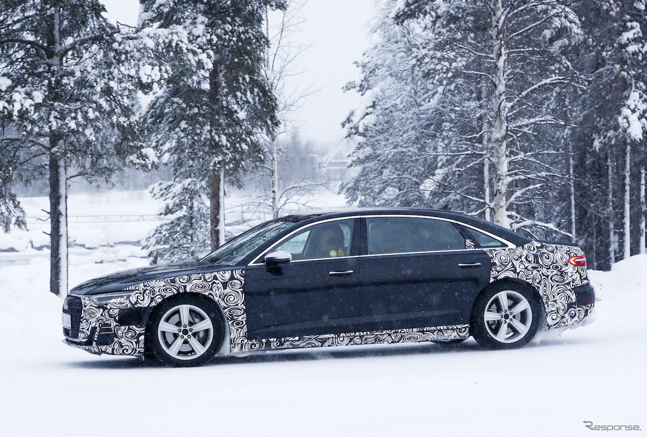 アウディ A8 ホルヒ 市販型プロトタイプ（スクープ写真）