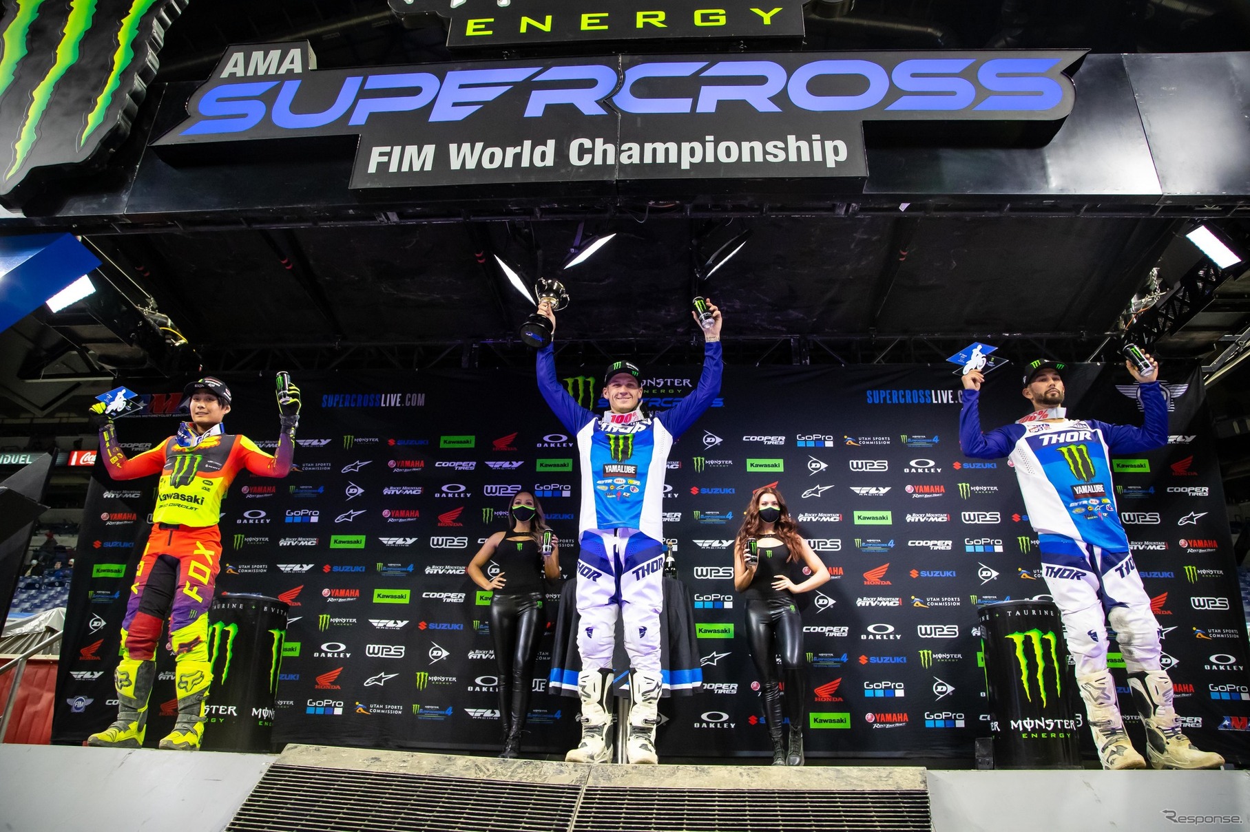 【AMA スーパークロス Rd. 6】日本人初、下田丈が表彰台…クラス2位