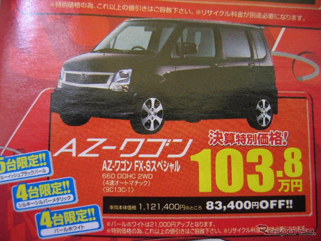 【敬老の日値引き情報】暮らしのパートナー、軽自動車…ワゴンR を中心に