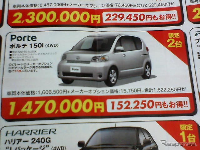 【敬老の日値引き情報】コンパクトカー…老若男女OK