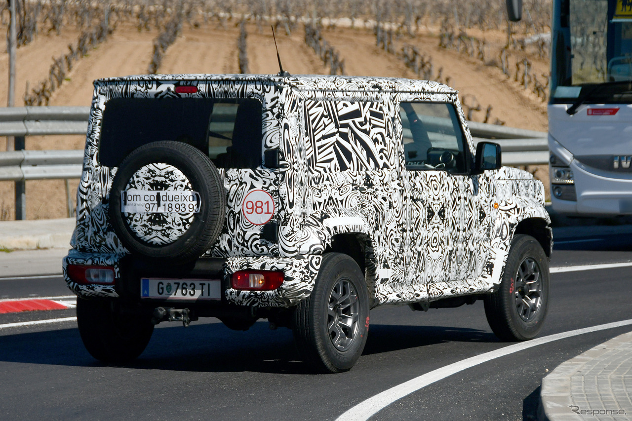 スズキ ジムニー ロングバージョン開発車両（スクープ写真）