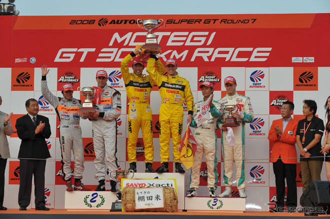 【SUPER GT 第7戦】決勝…GT-R が7戦中5勝、気がつけば SC430