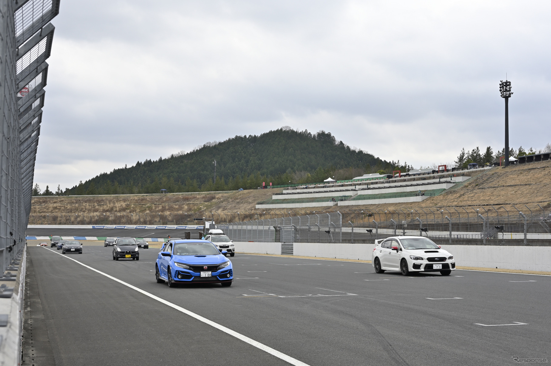 マイカーパレードの様子