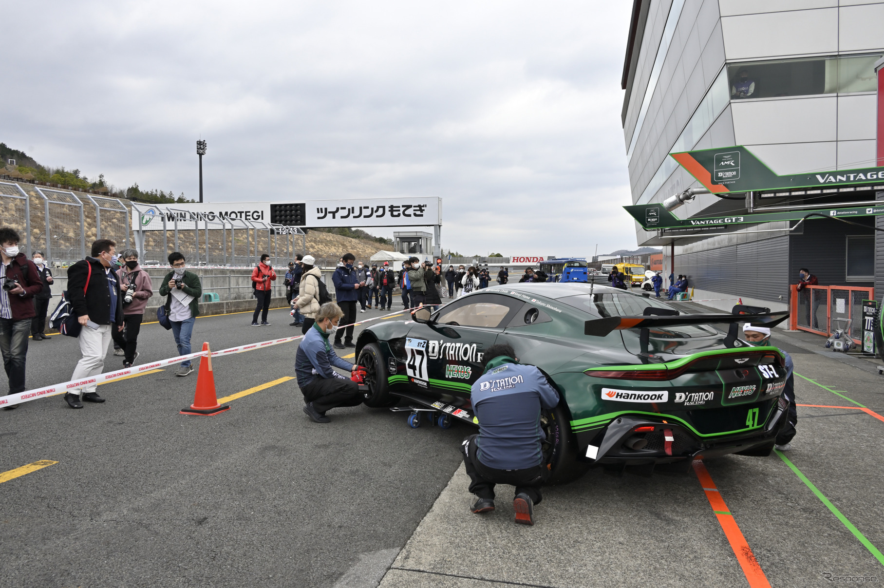 ピットビューイングの様子