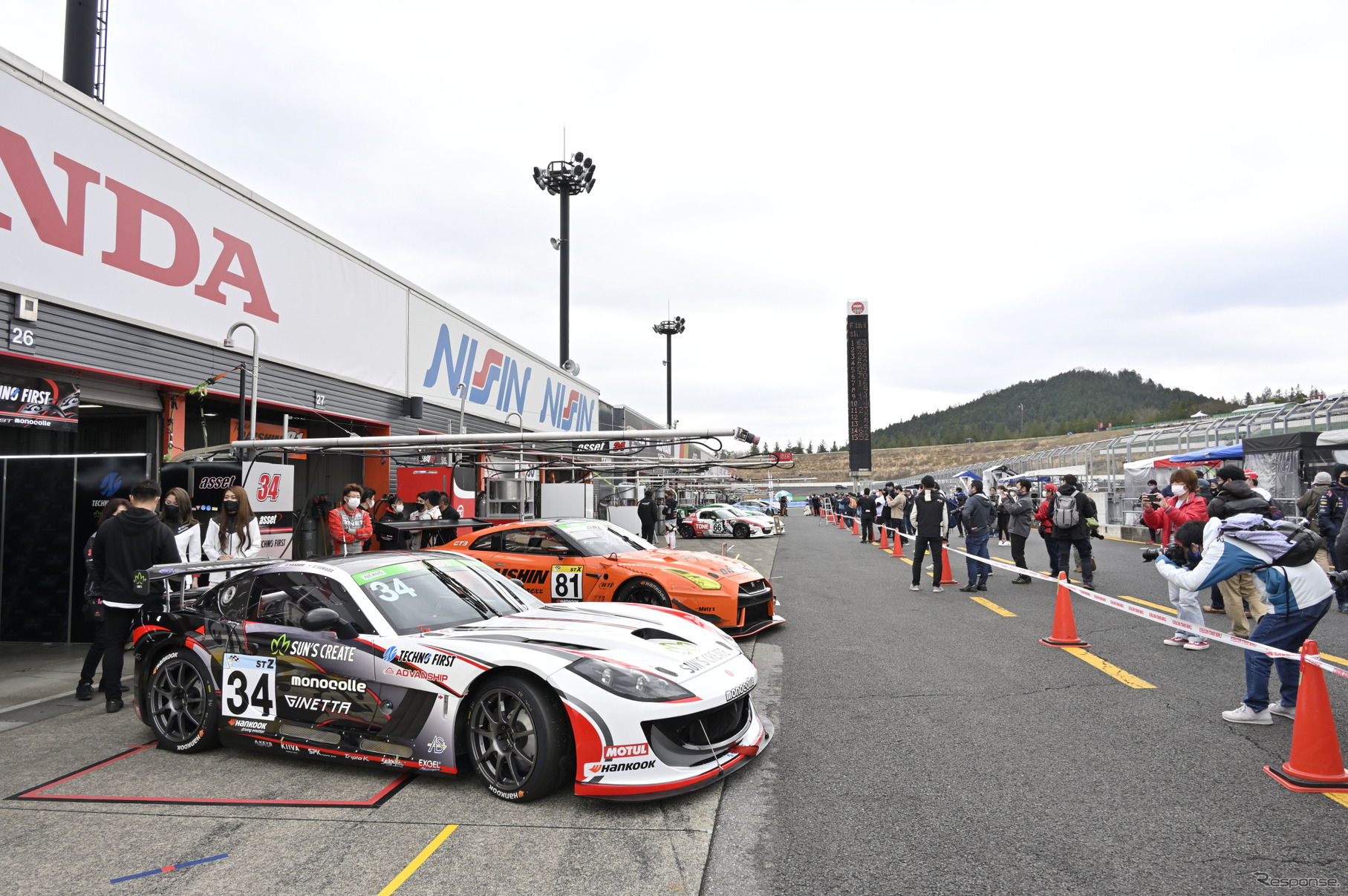 ピットビューイングの様子