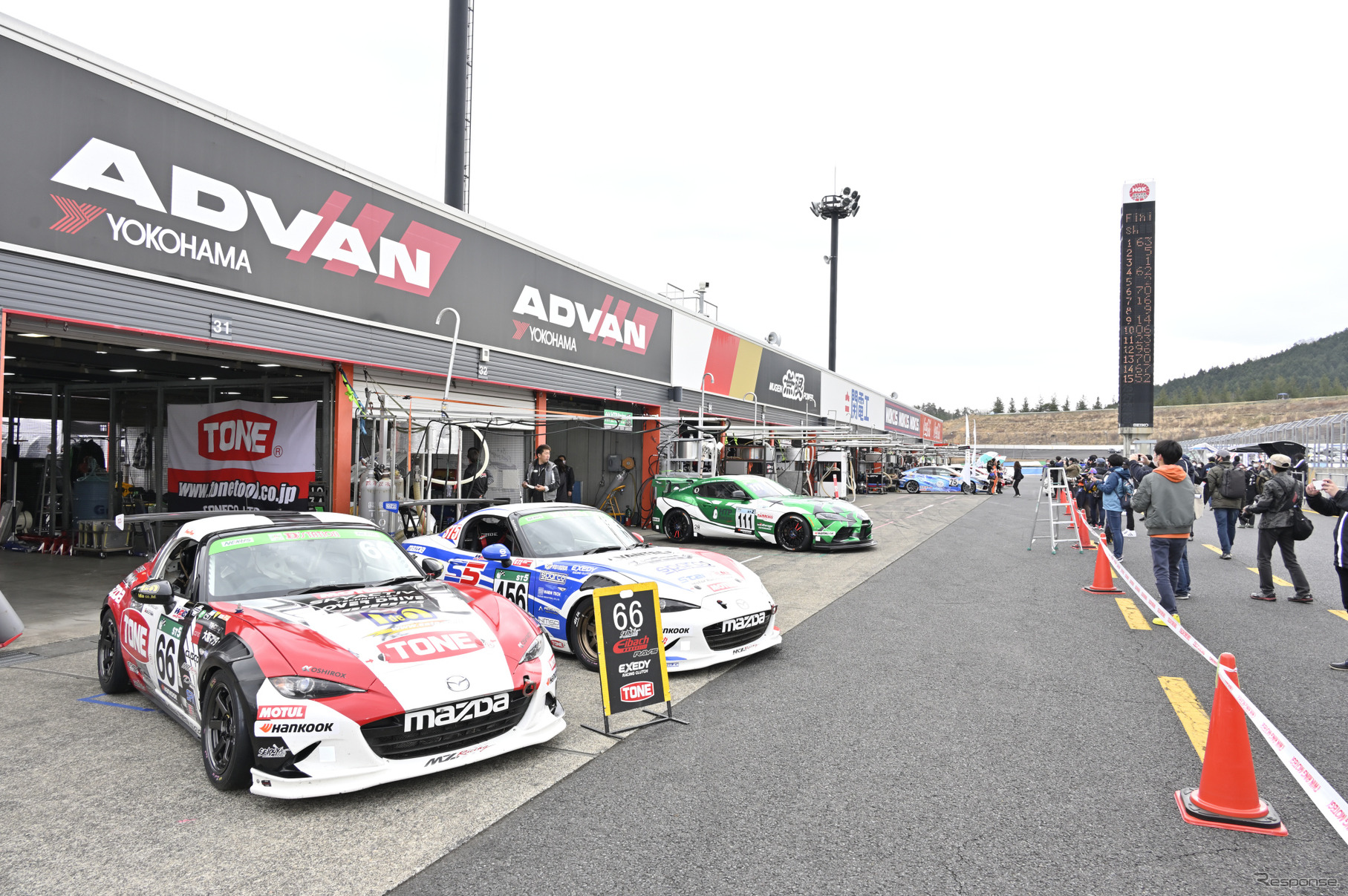 ピットビューイングの様子