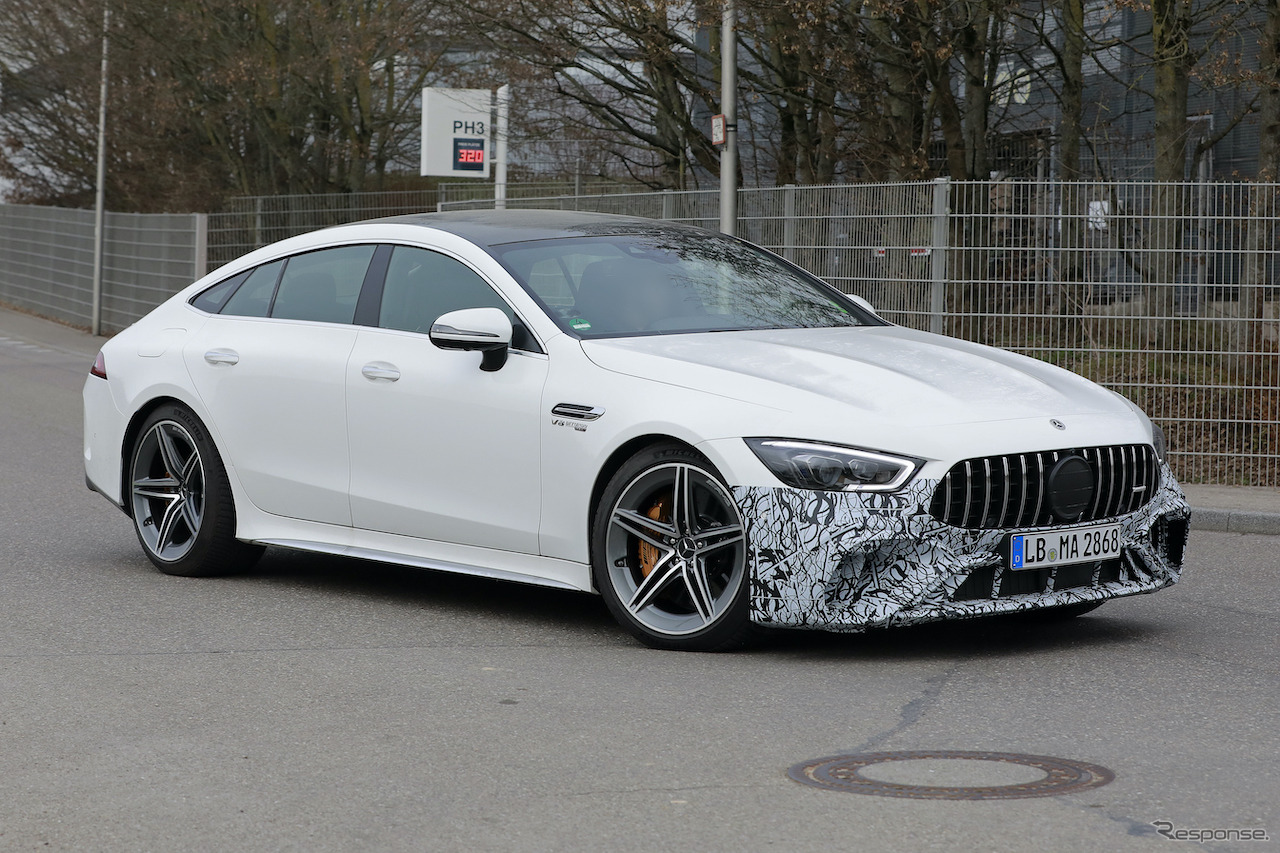 メルセデス AMG GT 63S 改良新型プロトタイプ（スクープ写真）