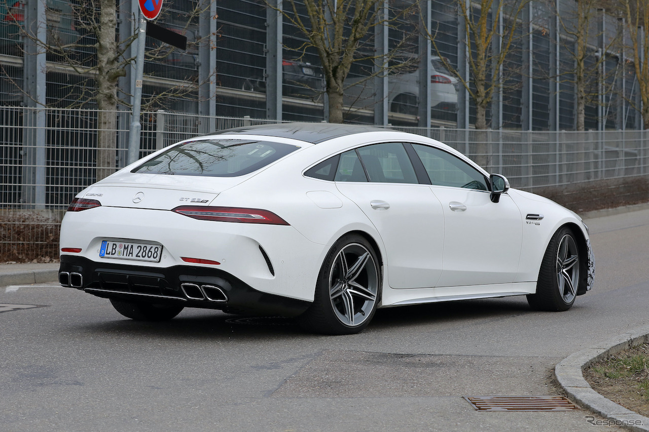 メルセデス AMG GT 63S 改良新型プロトタイプ（スクープ写真）