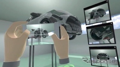 VRを活用した研修イメージ：損傷箇所の撮影