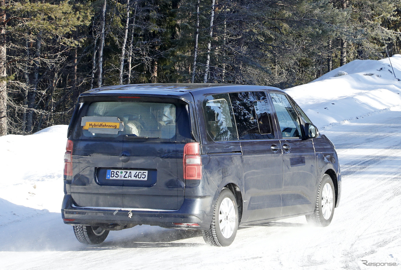 VW T7 プロトタイプ（スクープ写真）