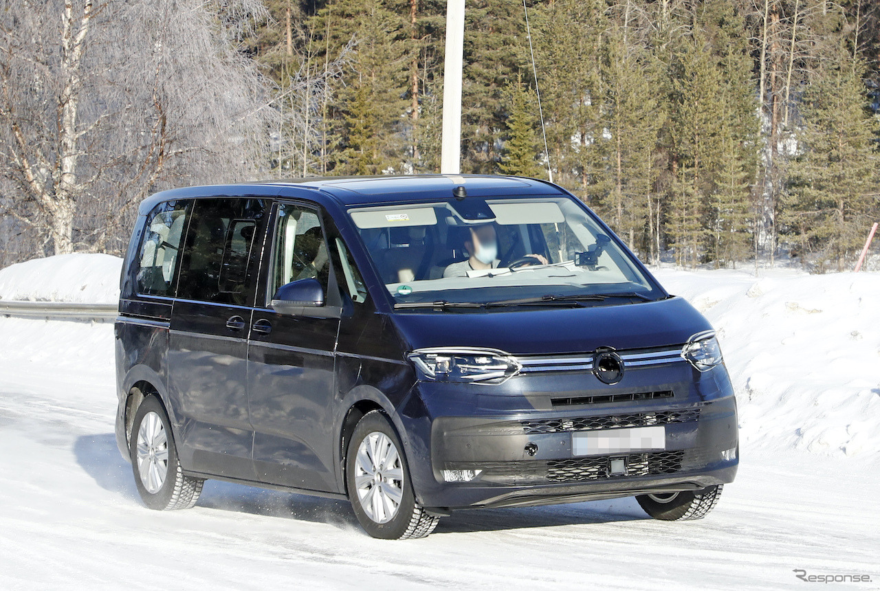 VW T7 プロトタイプ（スクープ写真）