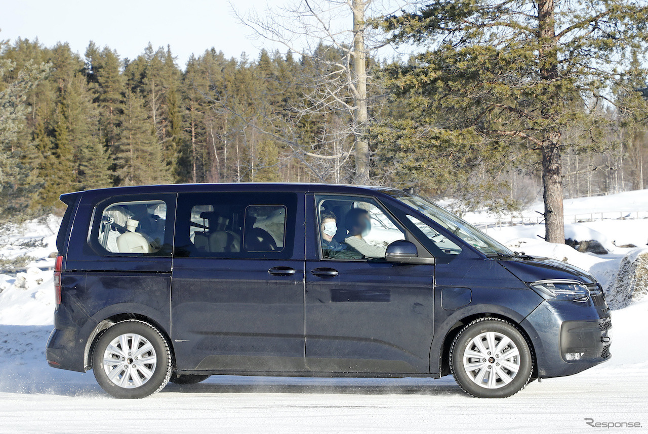 VW T7 プロトタイプ（スクープ写真）