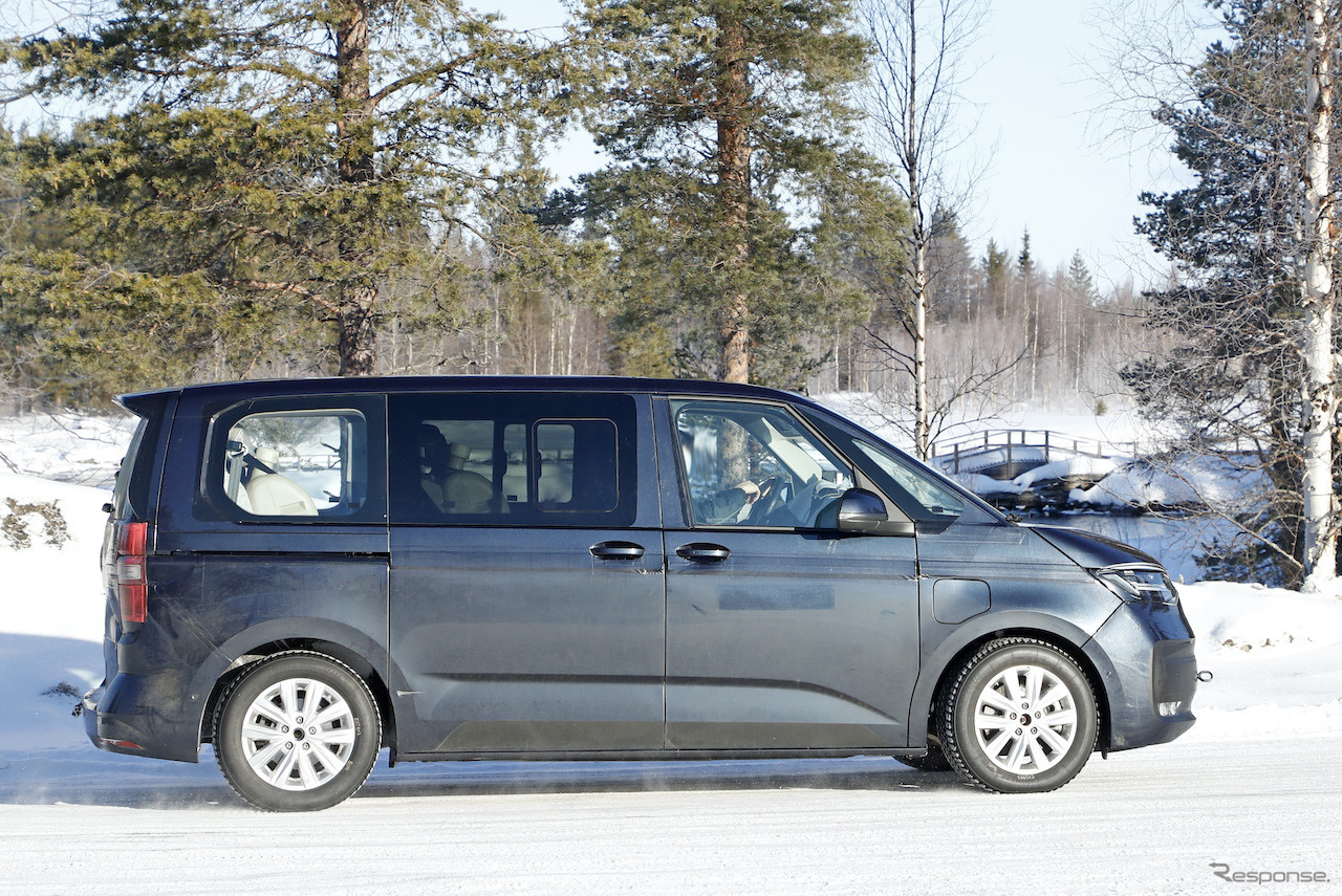VW T7 プロトタイプ（スクープ写真）