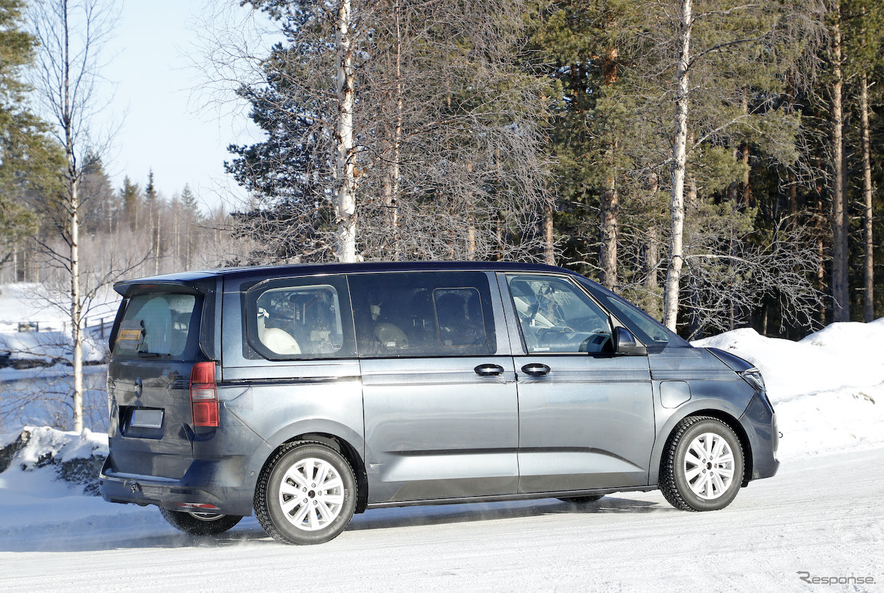 VW T7 プロトタイプ（スクープ写真）