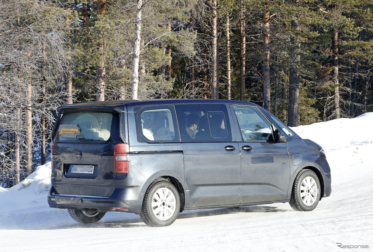 VW T7 プロトタイプ（スクープ写真）
