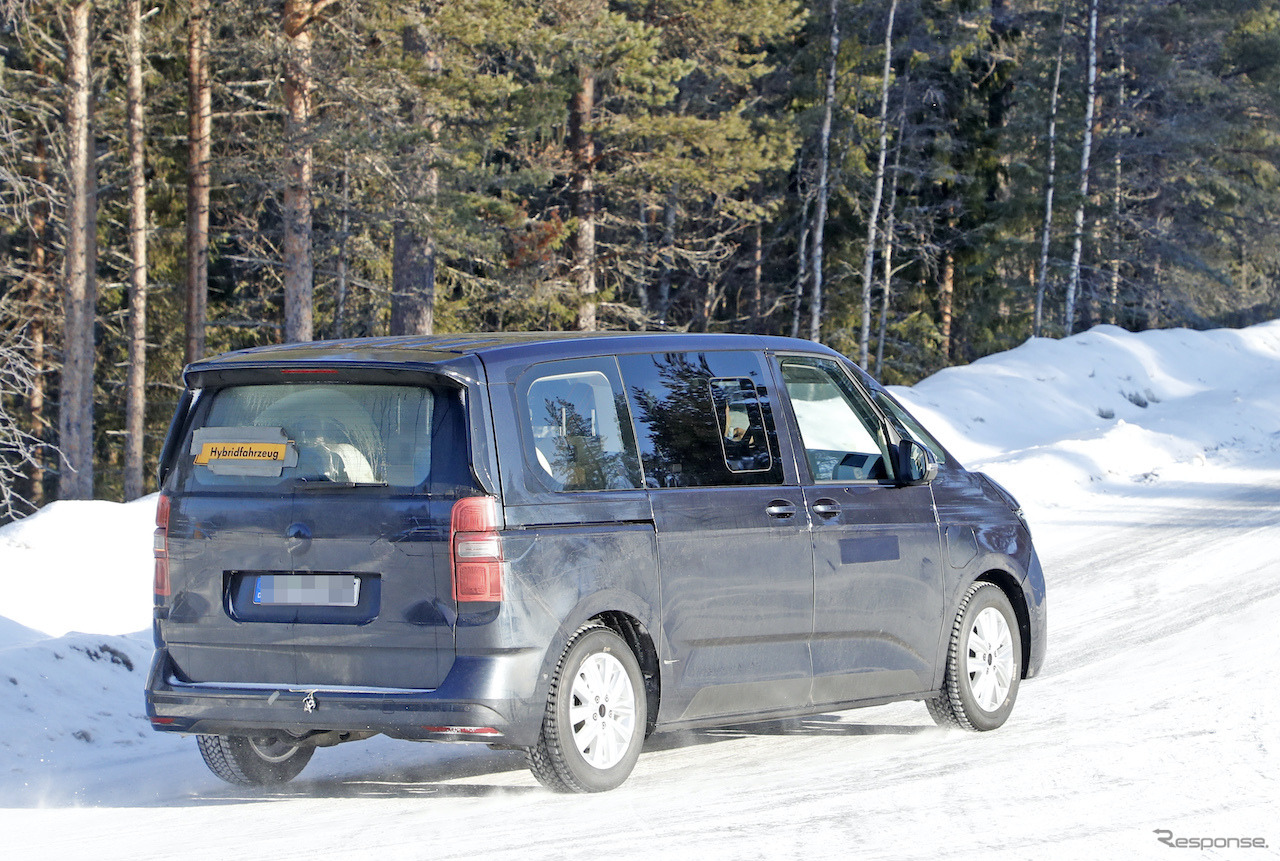 VW T7 プロトタイプ（スクープ写真）