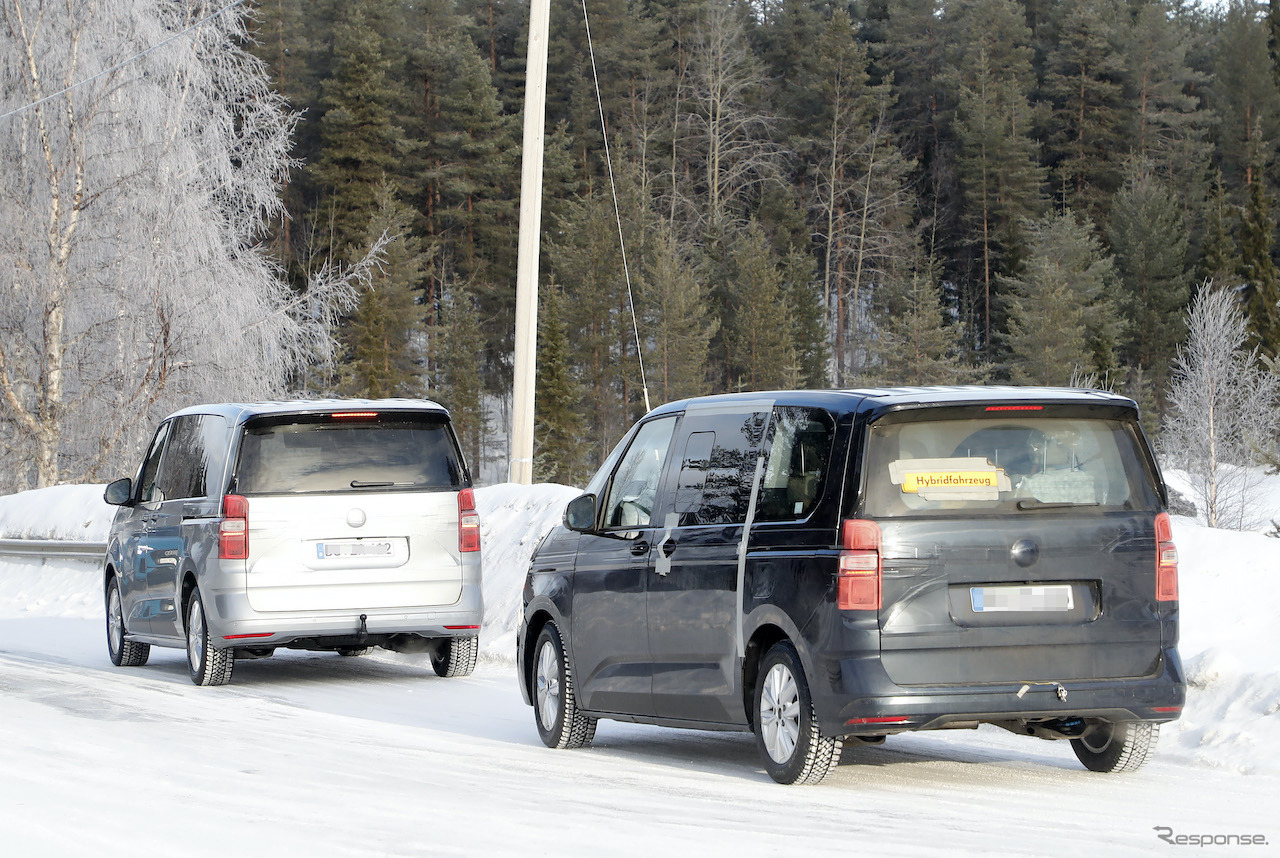VW T7 プロトタイプ（スクープ写真）