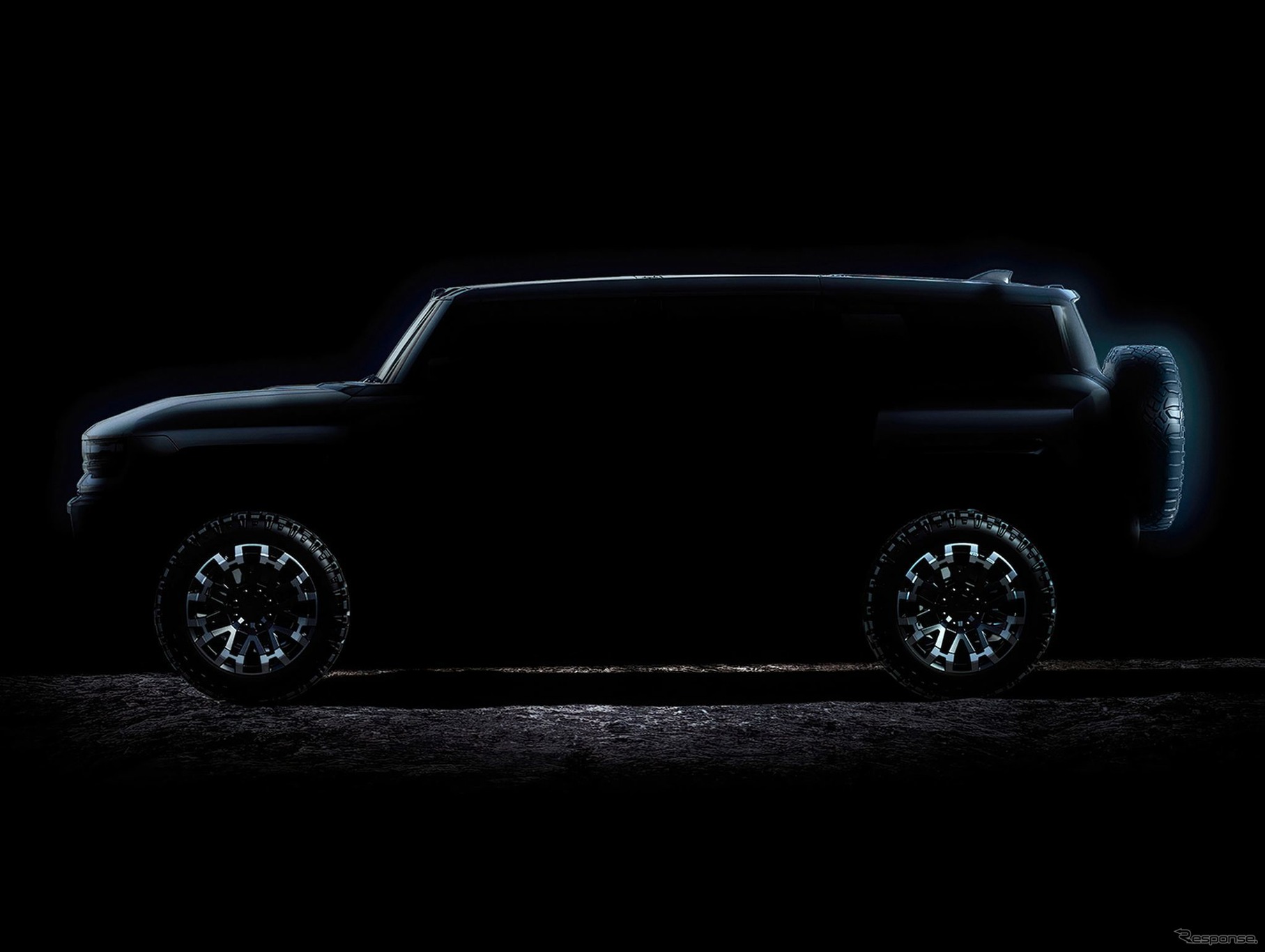 GMC ハマー EV SUVのティザーイメージ