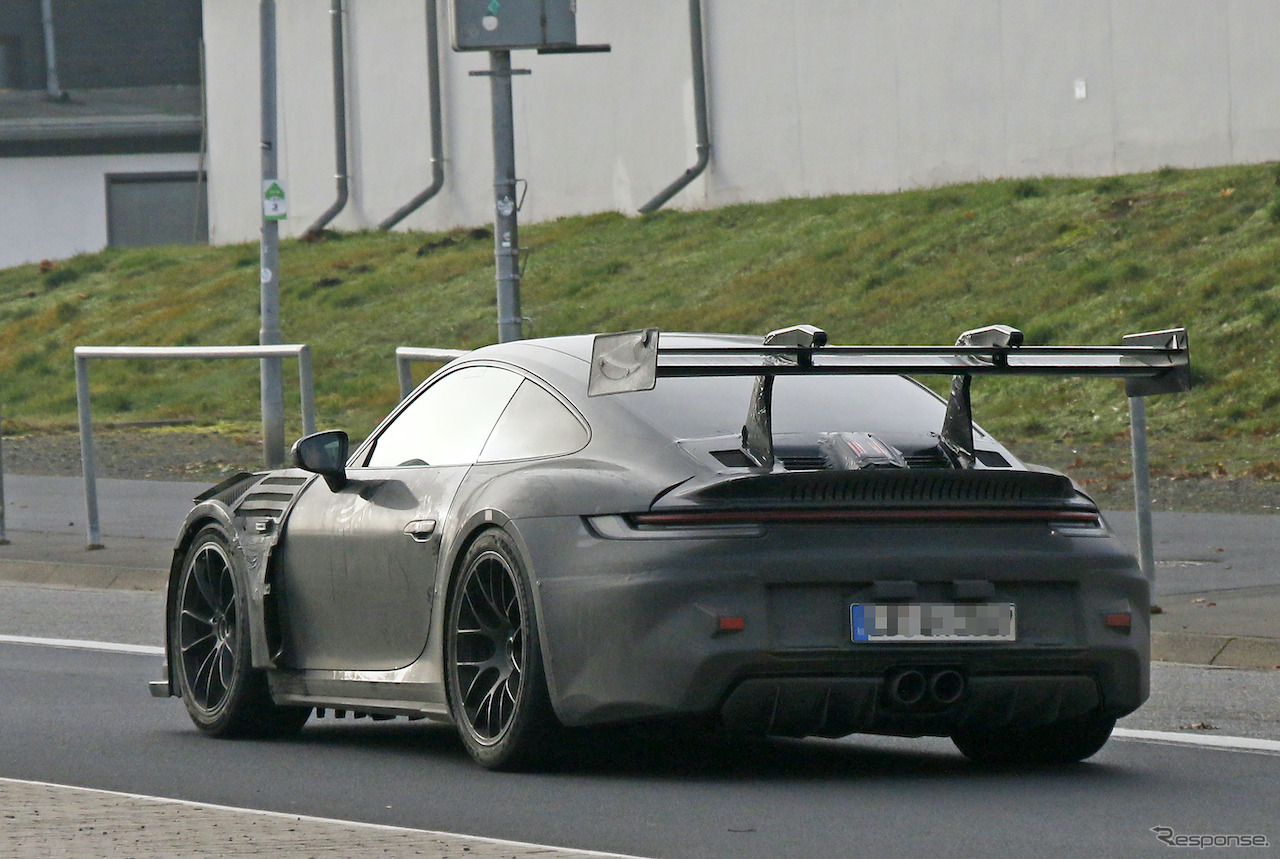 ポルシェ 911 GT3 RS 新型プロトタイプ（スクープ写真）