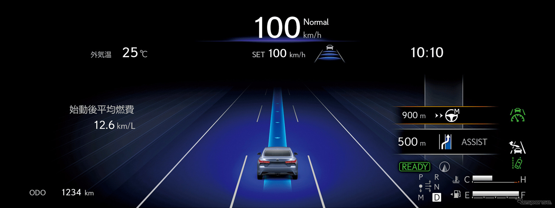 レクサス LS 500h の「レクサスチームメイト」装着車