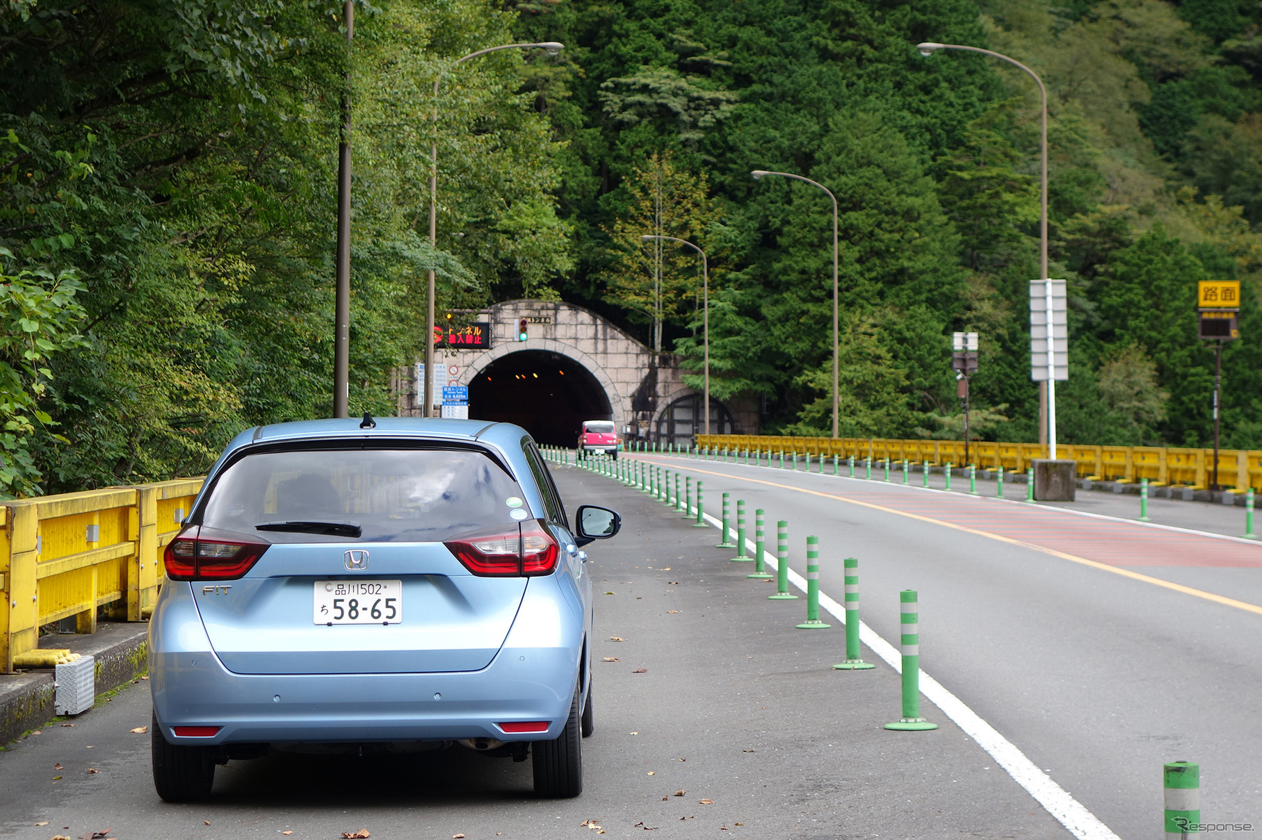 国道140号線雁坂トンネルの埼玉県側入り口付近にて。