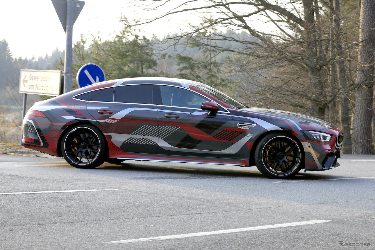 メルセデス AMG GT 73e 4ドア プロトタイプ（スクープ写真）