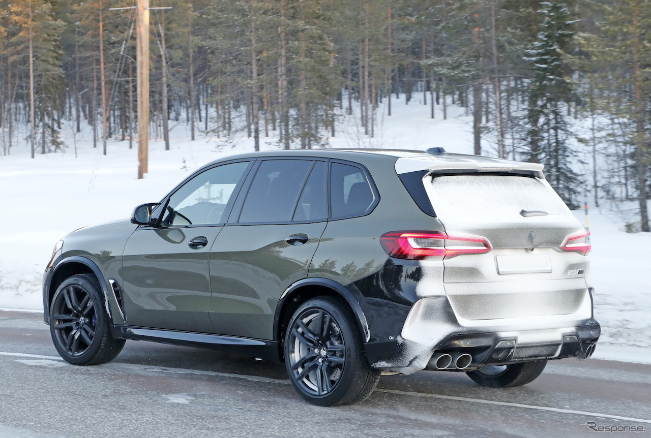 BMW X5M 改良新型プロトタイプ（スクープ写真）