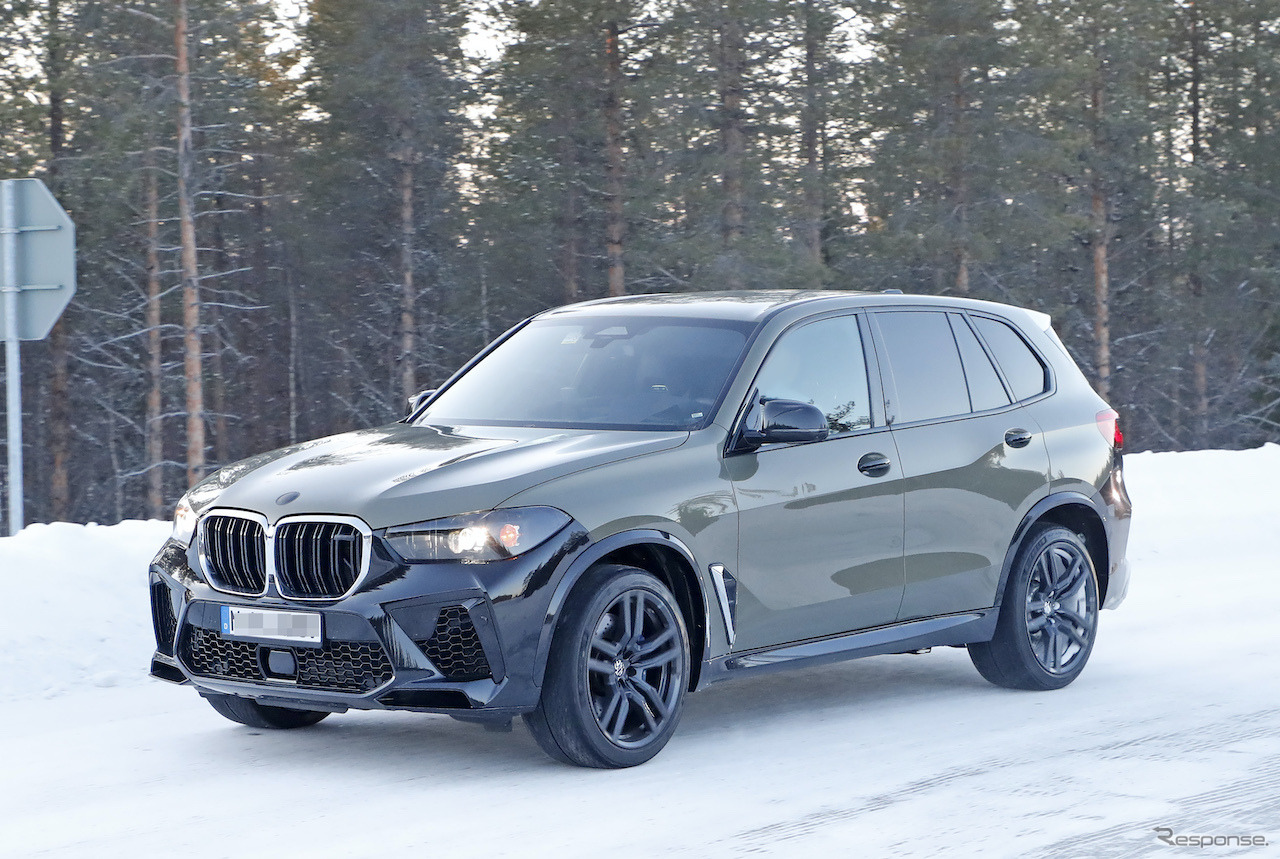 BMW X5M 改良新型プロトタイプ（スクープ写真）