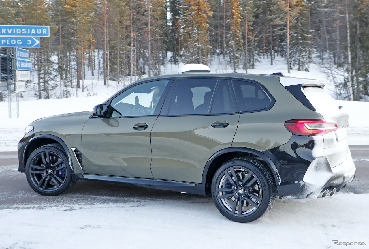 BMW X5M 改良新型プロトタイプ（スクープ写真）