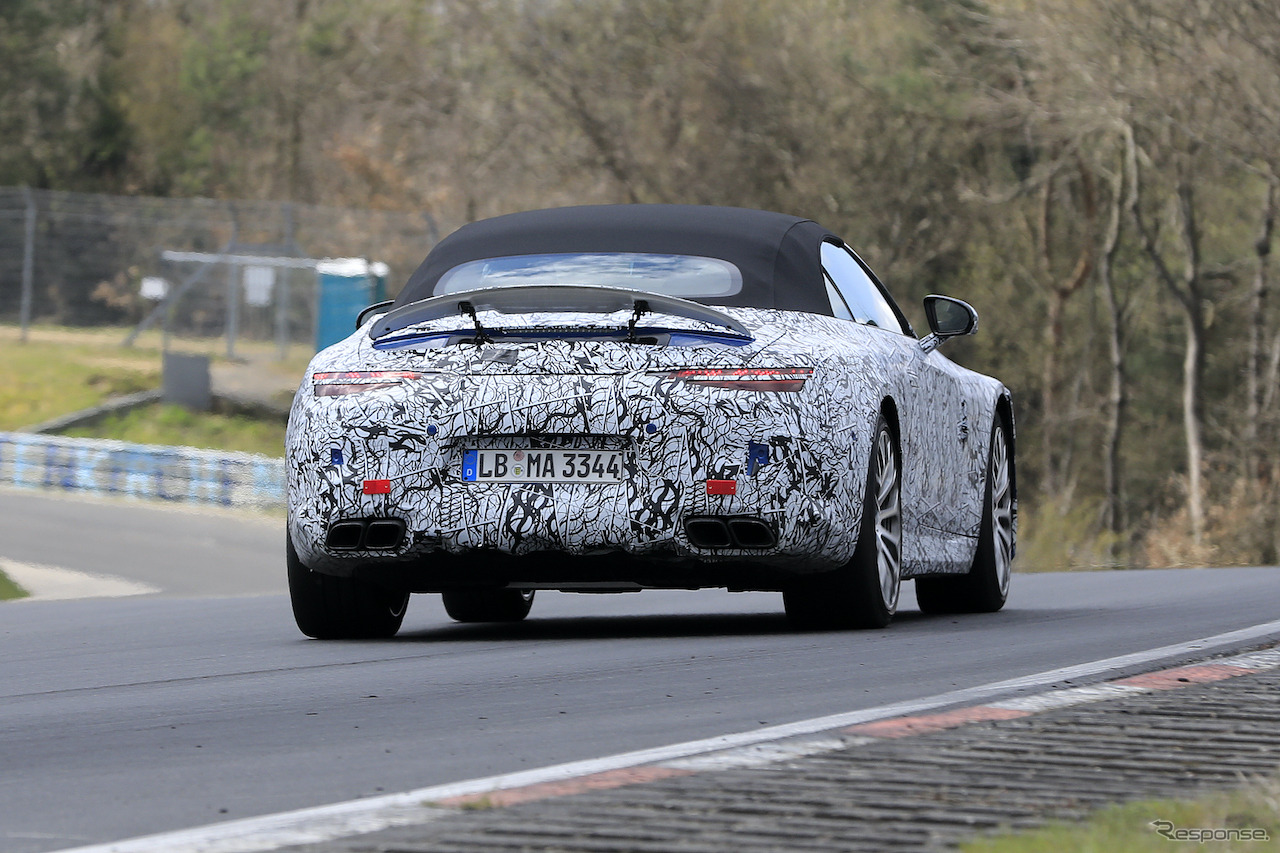 メルセデスAMG SL 次期型プロトタイプ　（スクープ写真）