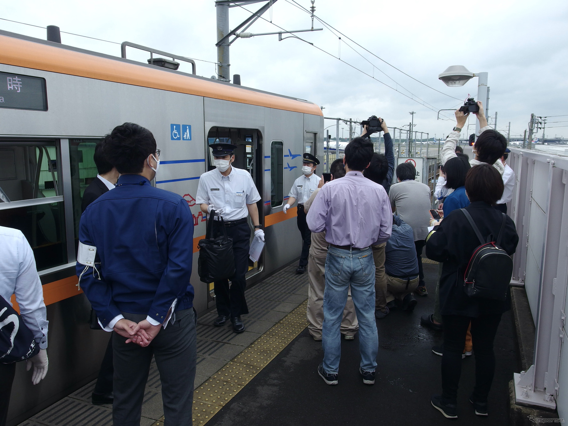 京成線ミステリーツアー：3100形車両が芝山鉄道に入線。