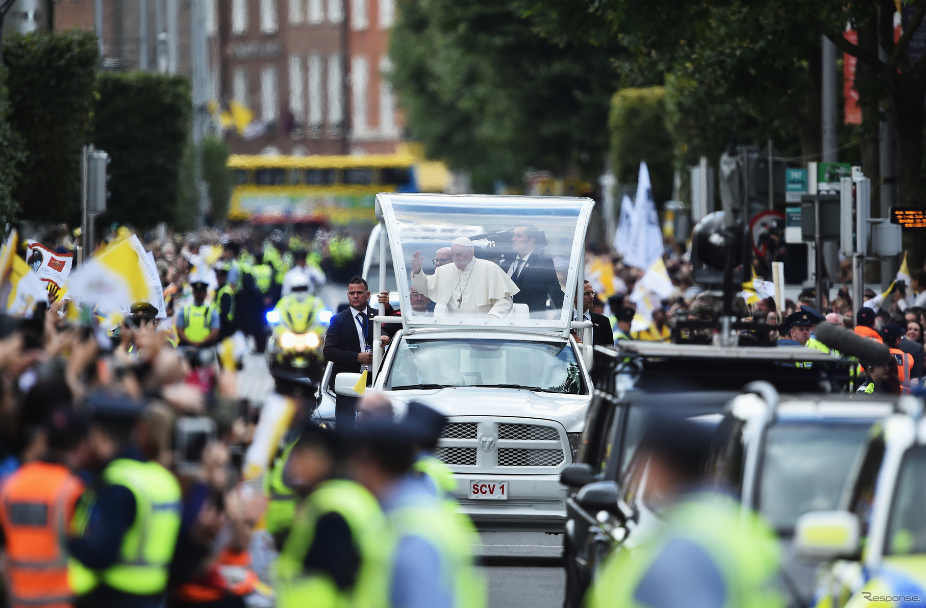 2015年、フランシスコ教皇がアイルランドを訪問。