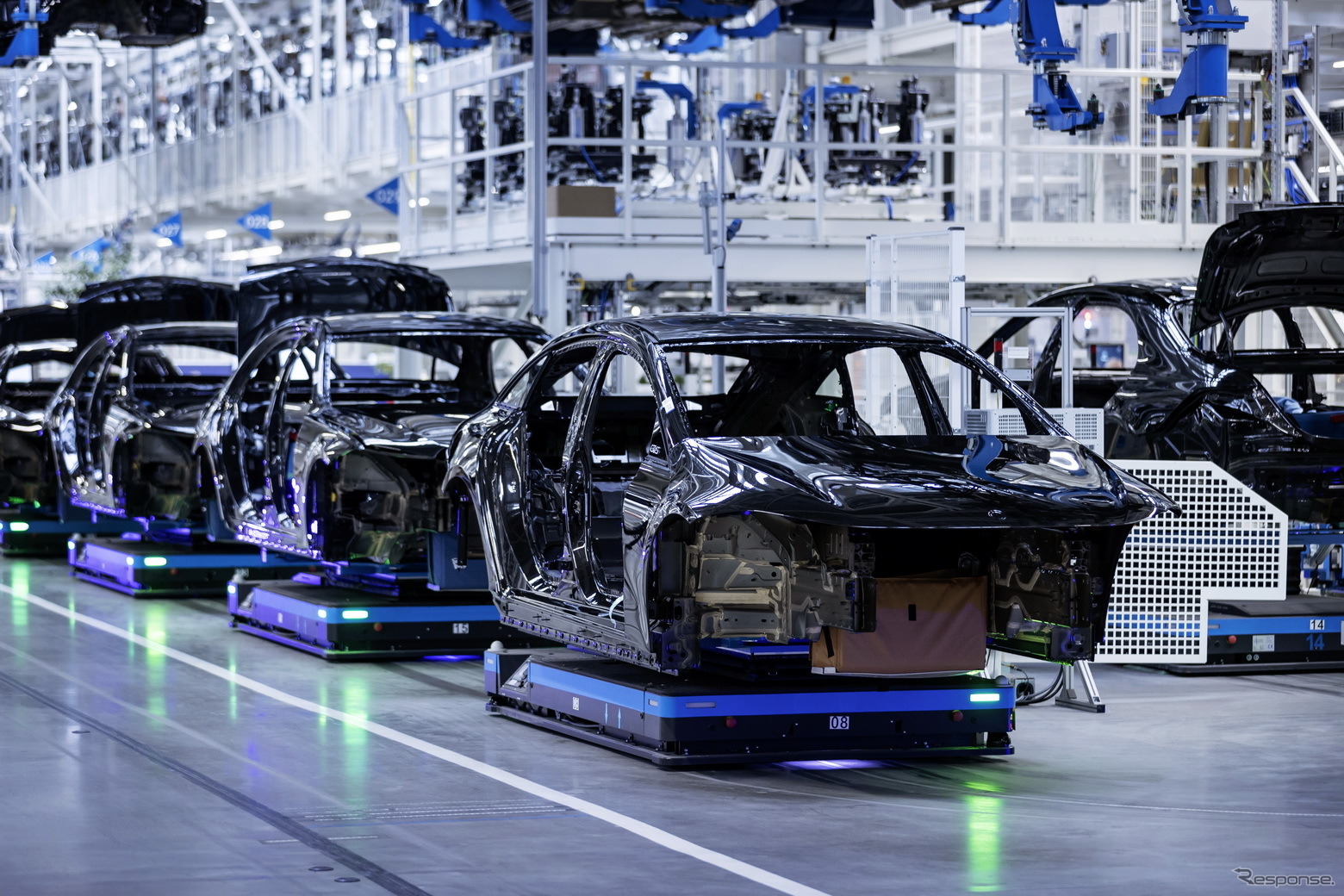 ドイツ・ジンデルフィンゲンの「ファクトリー56」で生産を開始したメルセデスベンツ EQS（参考）