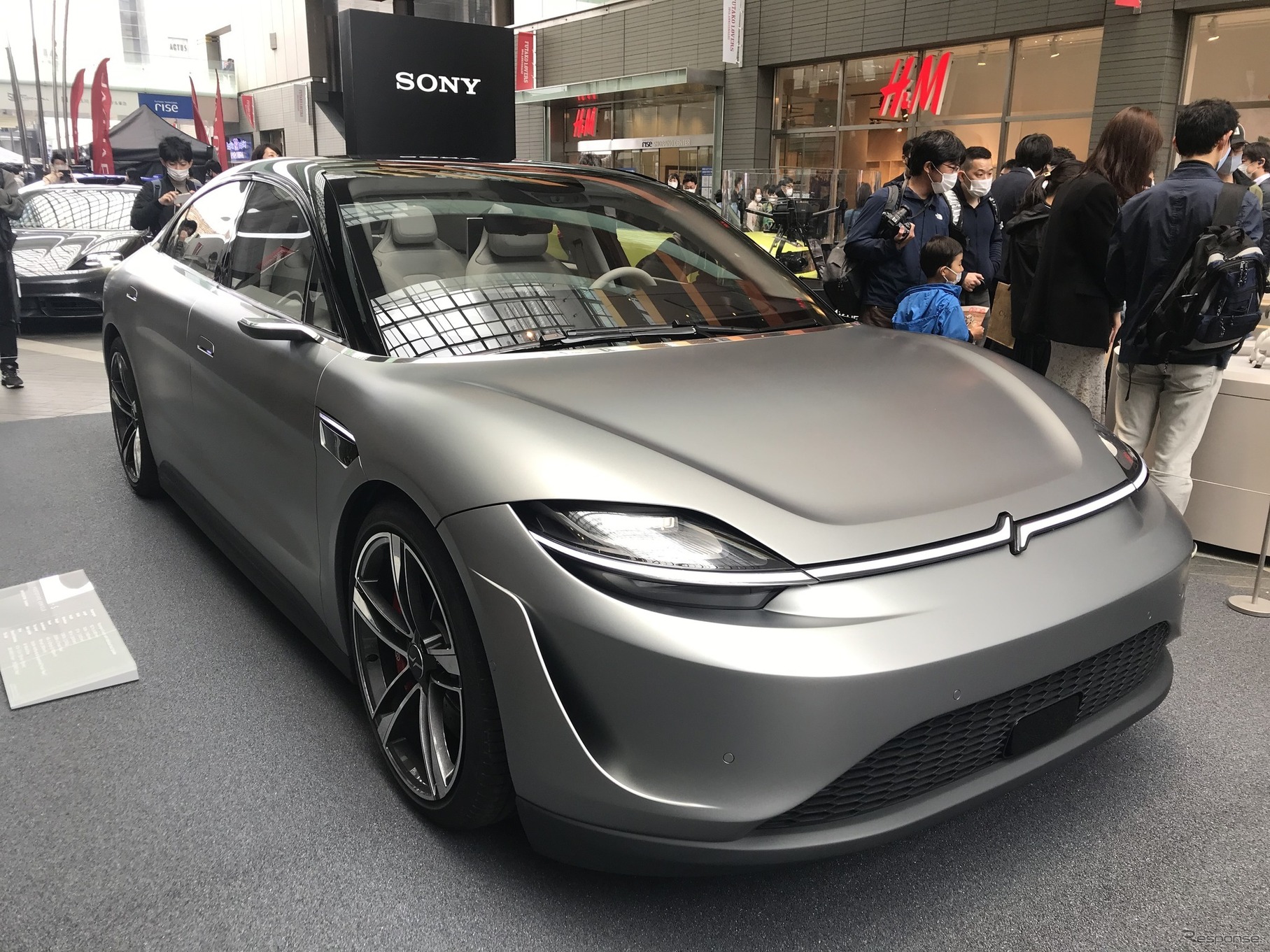 ソニーのEV、VISION-S（3月28日、東京。二子玉川）