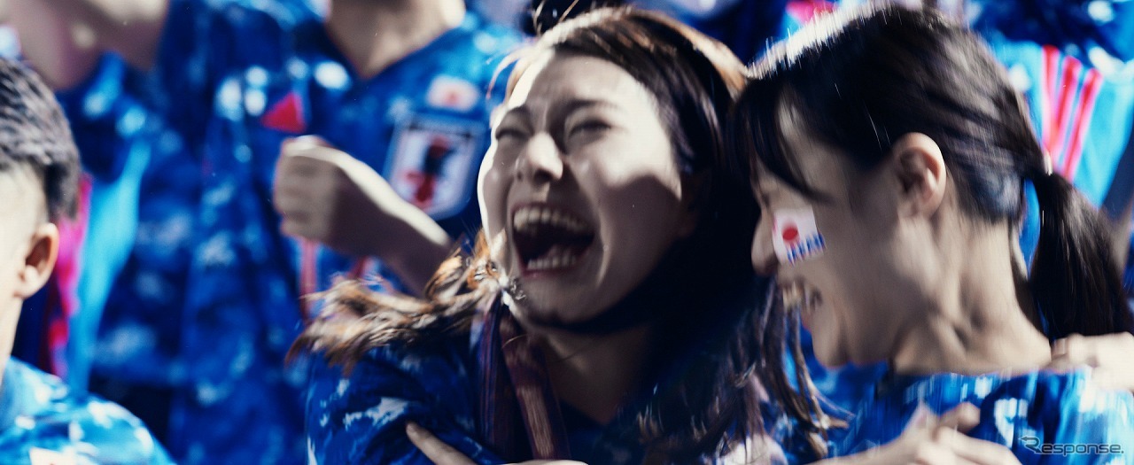 サッカー日本代表応援CF「青く、熱く、走れ。」