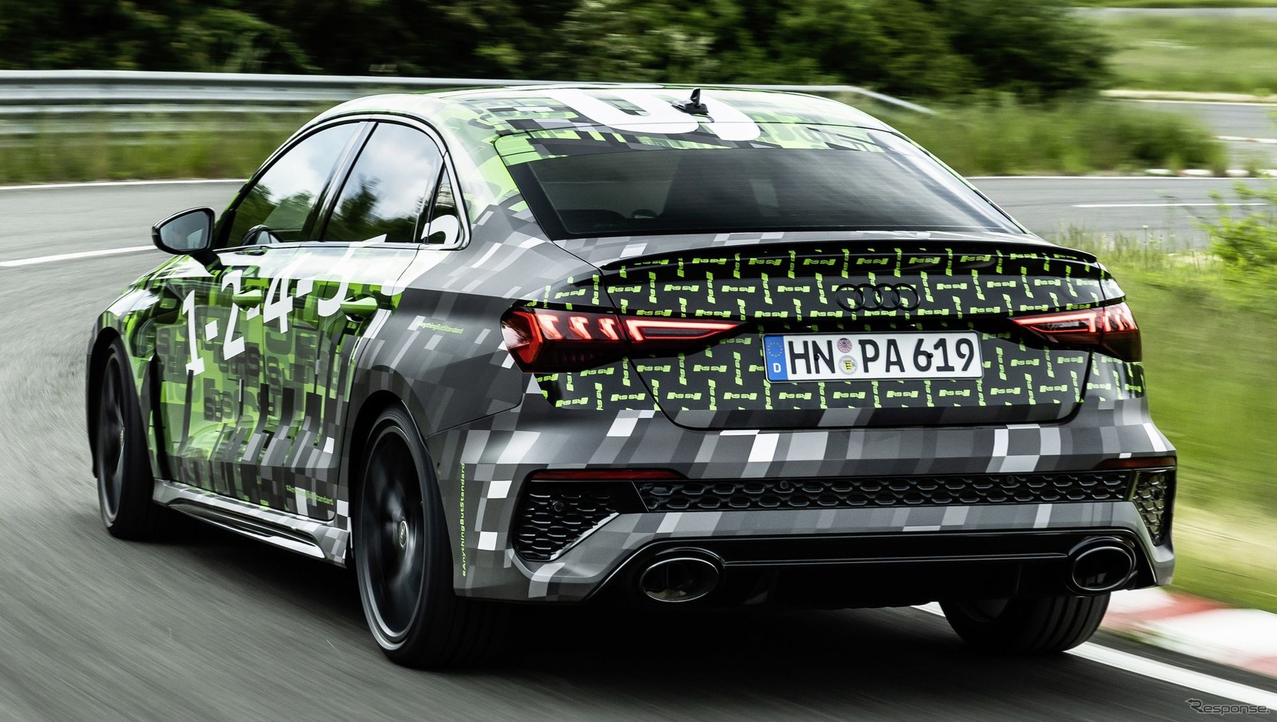 アウディ RS3 新型のプロトタイプ