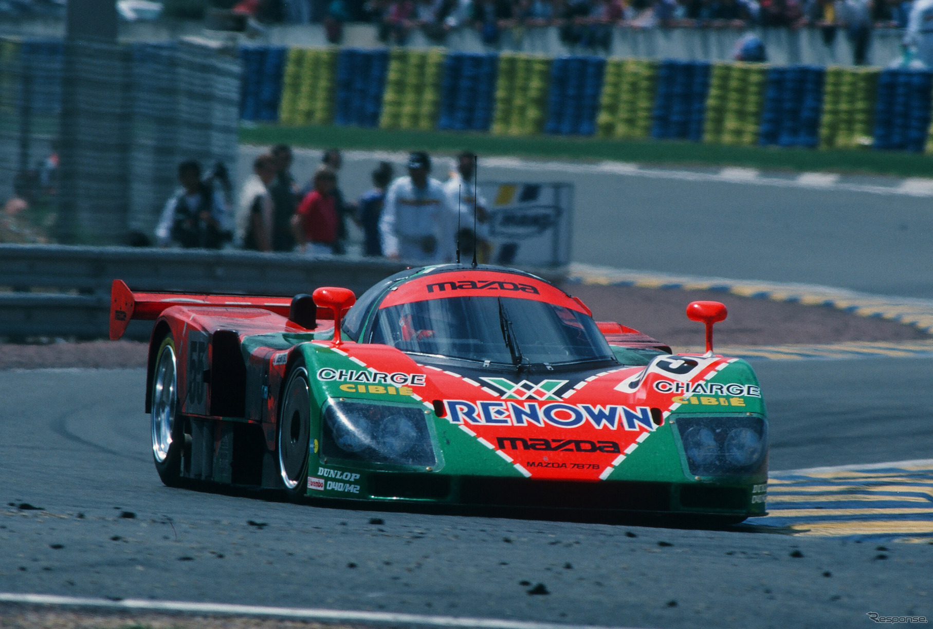 1991年のルマン24時間レースを制した#55 マツダ787B。