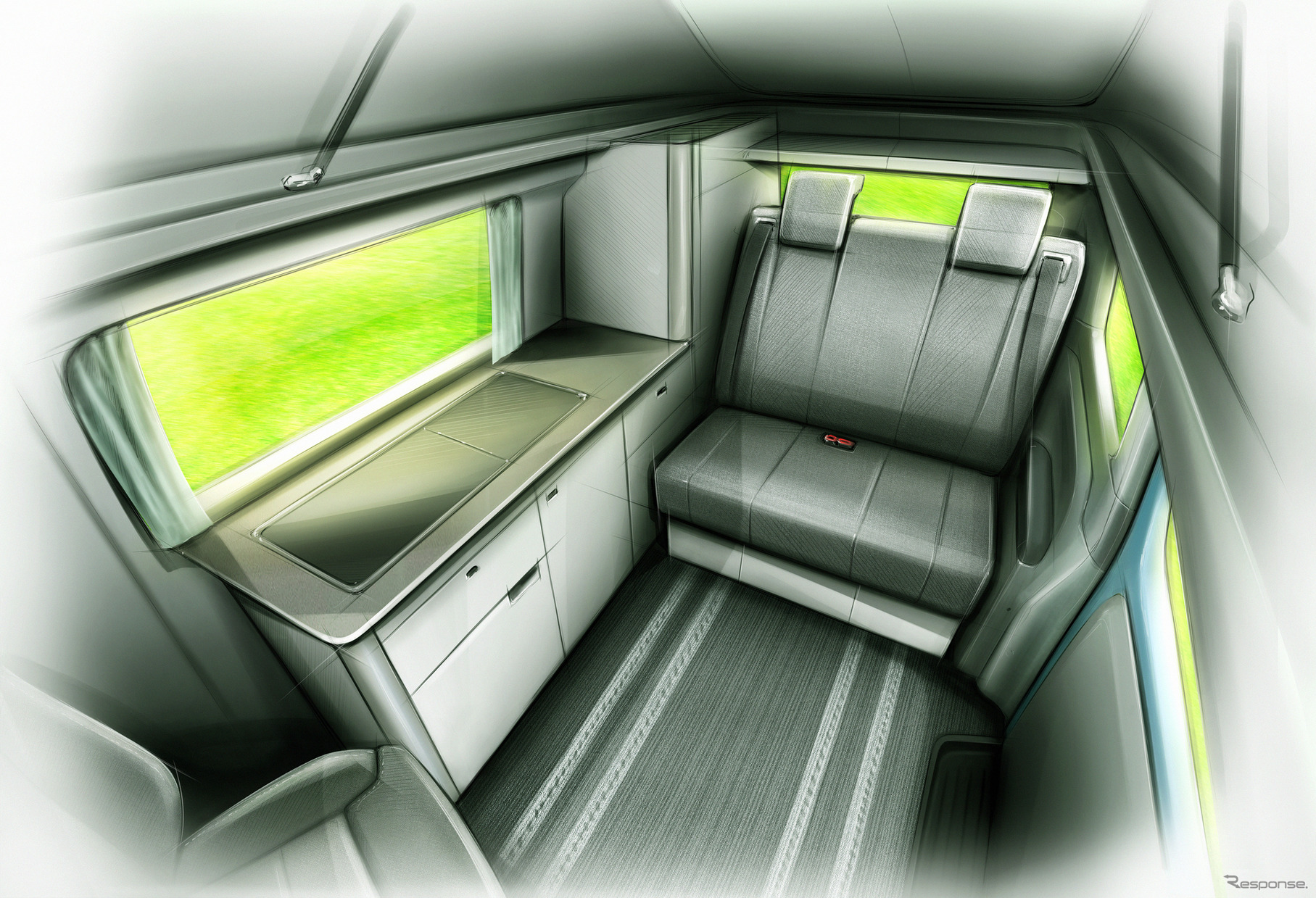 LEVCの e-Camper のイメージスケッチ