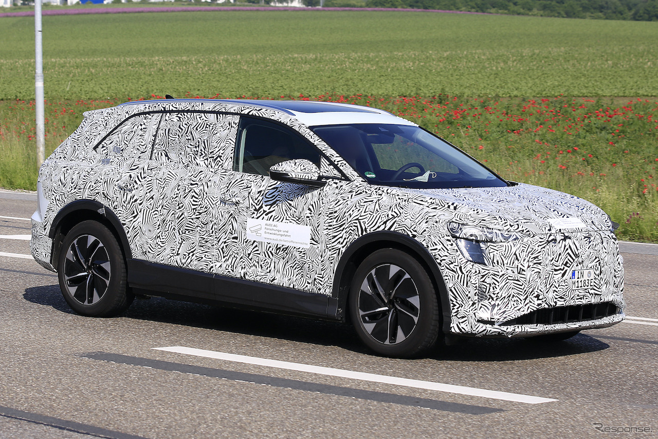 アウディの中国向け電動SUV（スクープ写真）