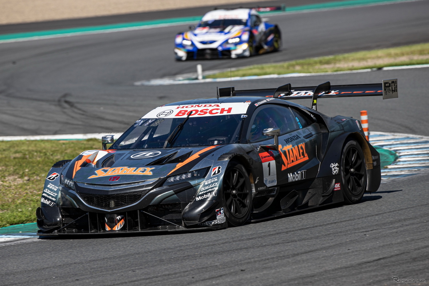 GT500クラスで優勝した#1 STANLEY NSX-GT（山本尚貴／牧野任祐）