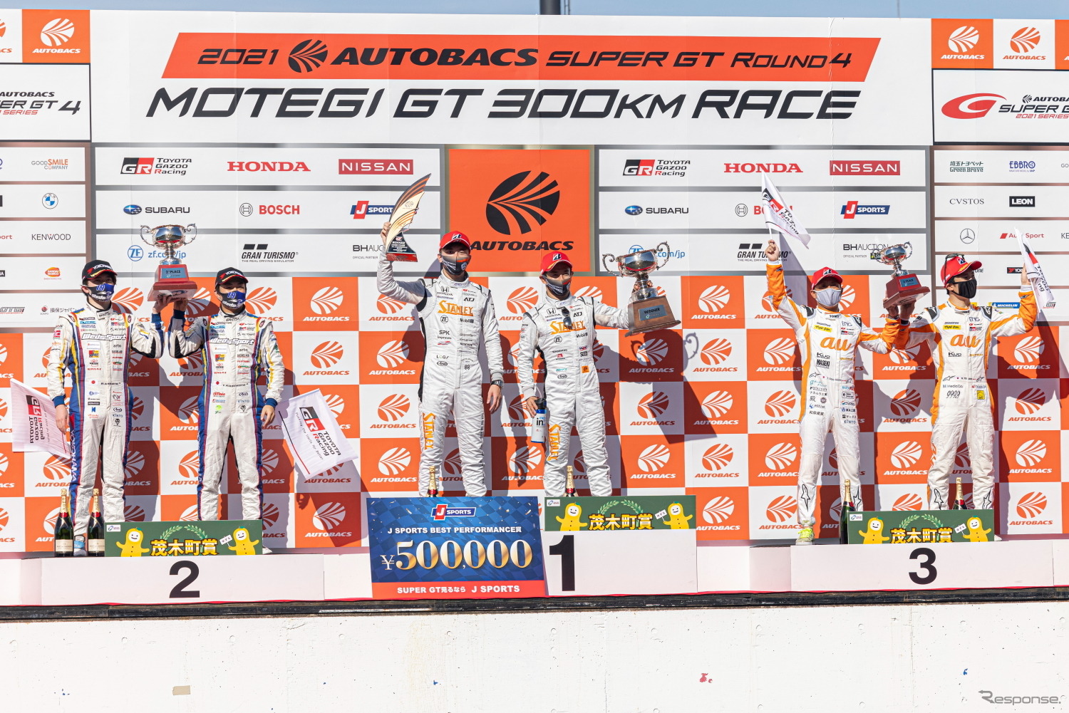 GT500クラス表彰式