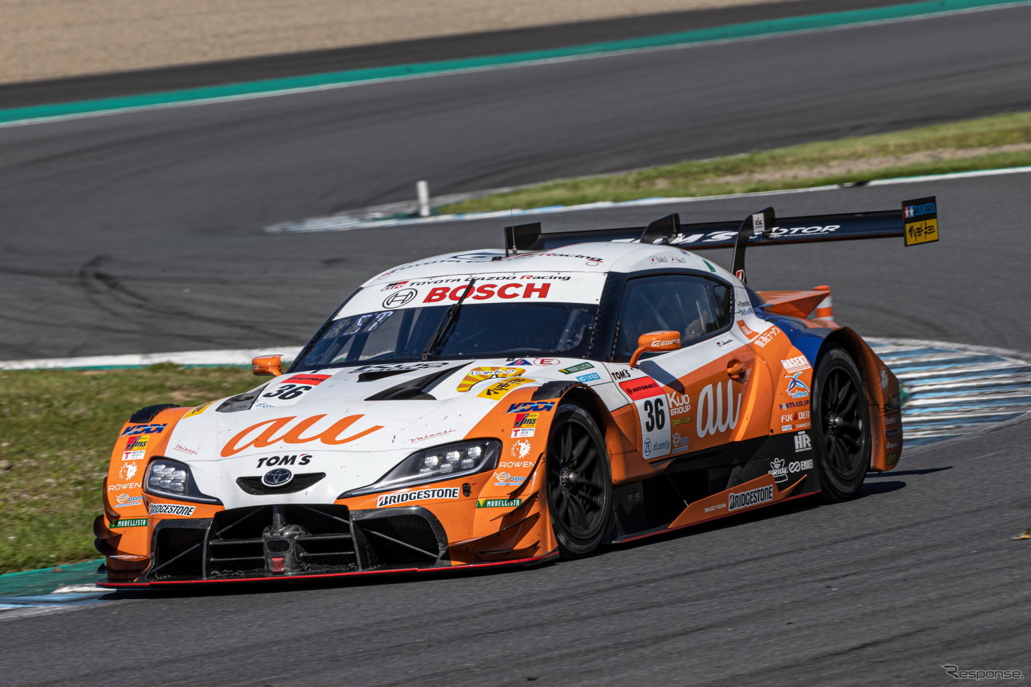 GT500クラス3位の#36 au TOM'S GR Supra（関口雄飛／坪井翔）