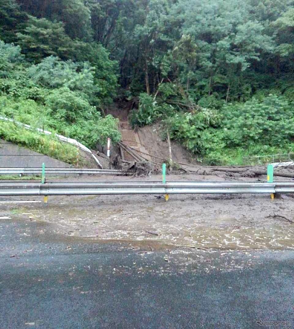 中央道 岡谷JCT～伊北ICの被災状況