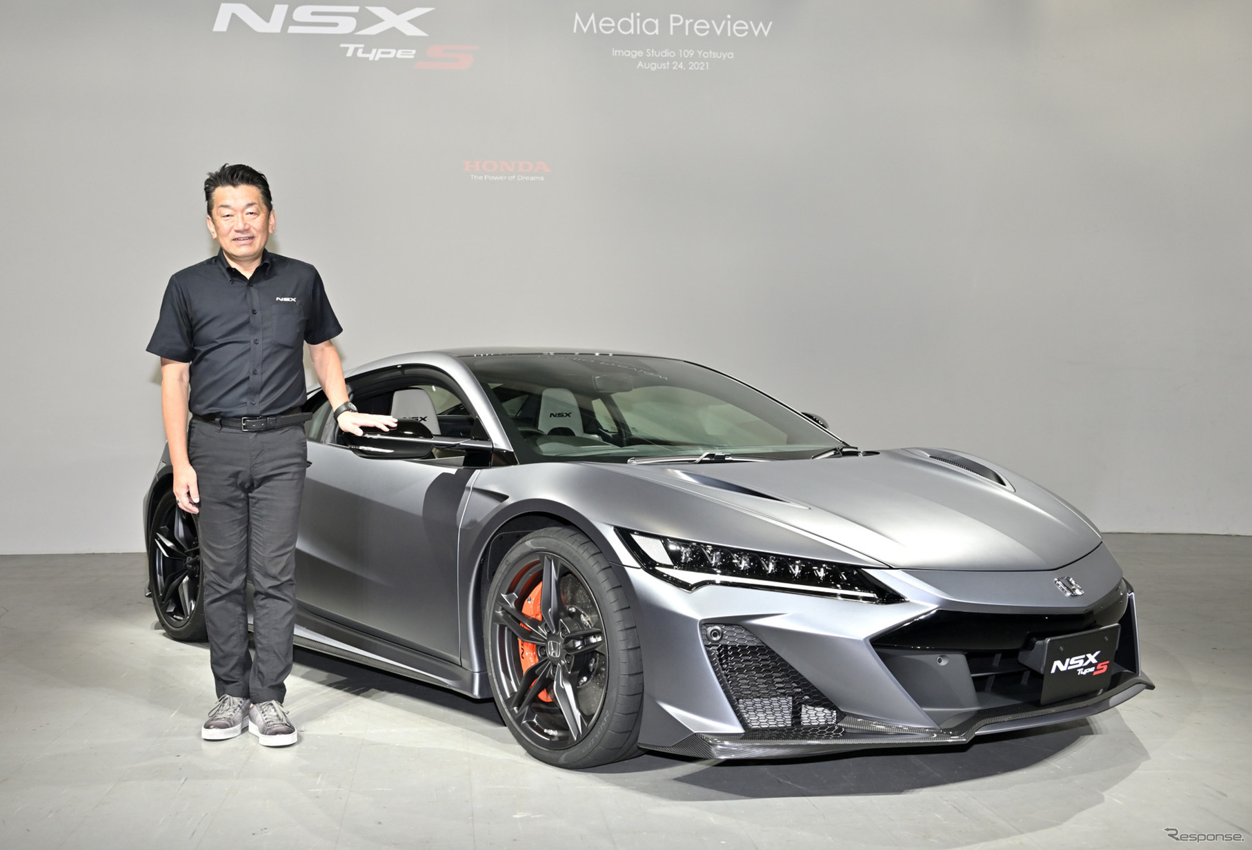 ホンダ NSX タイプS と開発責任者の水上聡氏