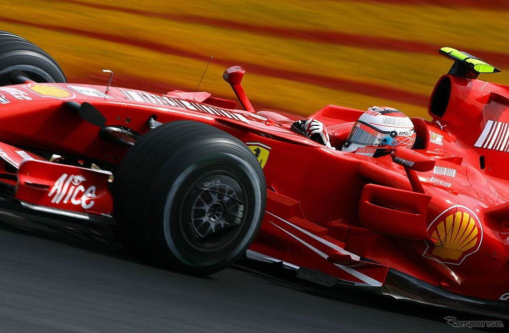 2007年シーズンの#6 キミ・ライコネン（フェラーリ、ブラジルGP）。