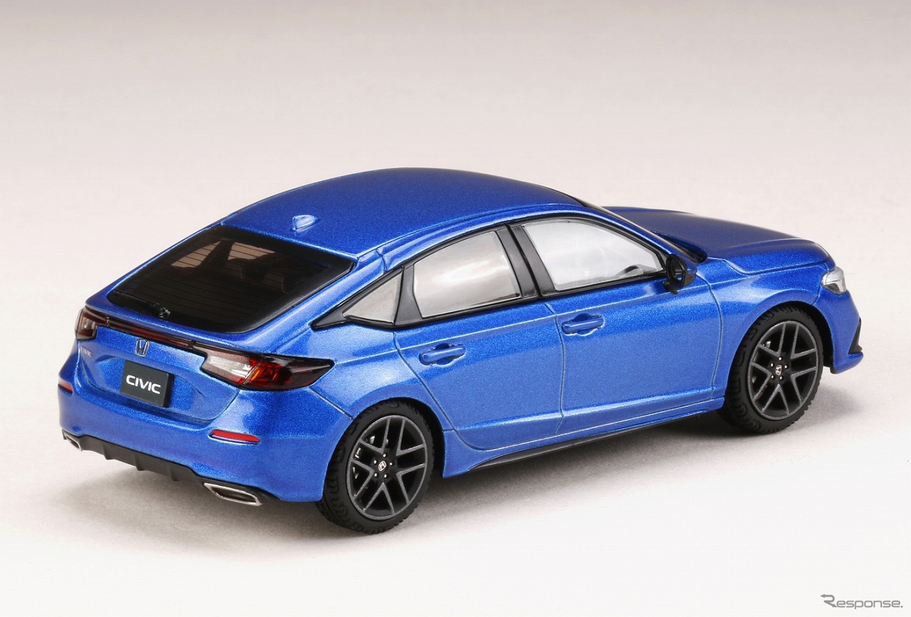 1/43 新型ホンダ シビック（プレミアムクリスタルブルー・メタリック）