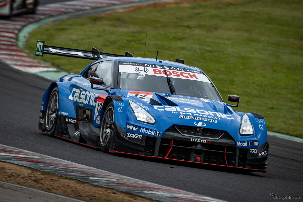 【SUPER GT 第5戦】GT500クラス予選3位の#12 カルソニック IMPUL GT-R（平峰一貴／松下信治）