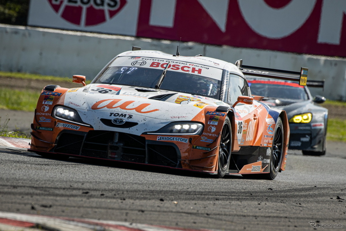 【SUPER GT 第5戦】GT500クラス4位の#36 au TOM'S GR Supra（関口雄飛／坪井翔）