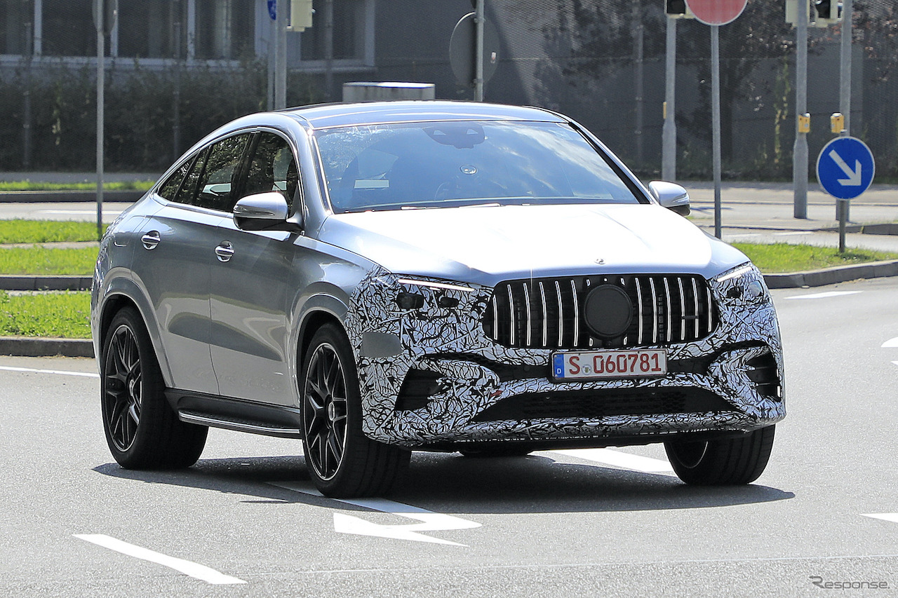 メルセデスベンツ GLEクーペ（AMG GLE53 クーペ）改良新型プロトタイプ　（スクープ写真）